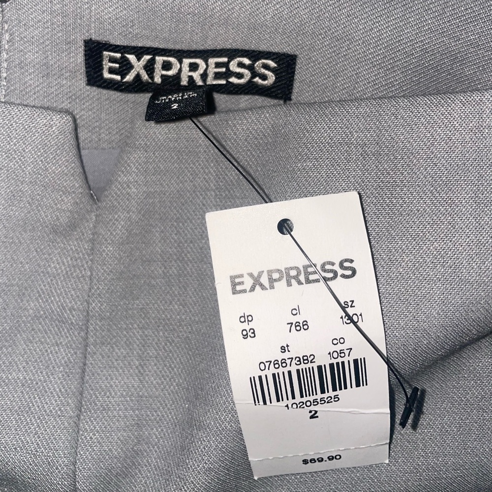 Express grey pencil skirt